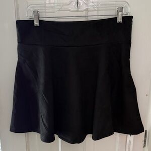 Stylish Black Women's Faux Suede Mini Skirt